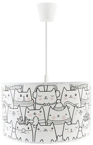 Lustră pe cablu pentru copii CATS 1xE27/60W/230V
