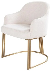 Set de 2 scaune, Catifea Raiata, Bej, EXTRAVAGANCIA, A-46201 VC