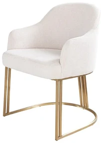 Set de 2 scaune, Catifea Raiata, Bej, EXTRAVAGANCIA, A-46201 VC