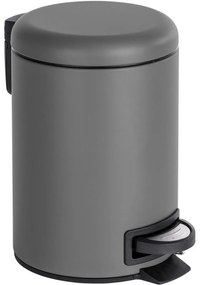 Wenko Coș de gunoi cu pedală Leman 3 l, gri, 3 l