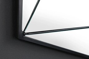 Oglinda de perete decorativa Diamond 60cm, negru