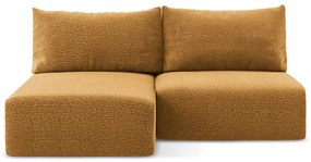 Colțar portocaliu extensibil/cu spațiu de depozitare (cu colț pe partea stângă) Kalena – Makamii