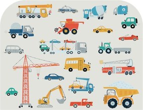 Pat pentru copii 140 x 70 cm cu motiv de camion