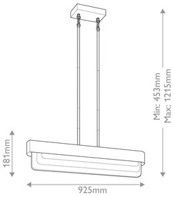 Kichler KL-SERENE-LED-LP-92-NBR - Lustră pe tijă SERENE LED/40W/230V, aurie