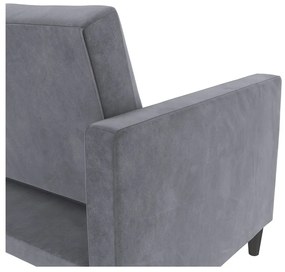 Canapea gri cu tapițerie din catifea 207 cm Celine – Støraa