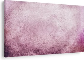 Tablou - Mandala pe zid roz (90x60 cm)