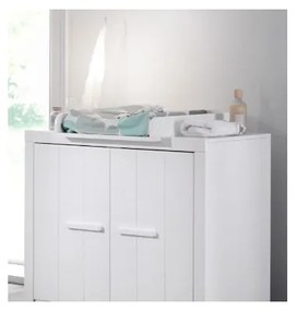 Masă de înfășat albă din lemn masiv de pin ERIK – Vipack