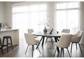 Scaune de dining bej 2 buc. Alison – Rowico