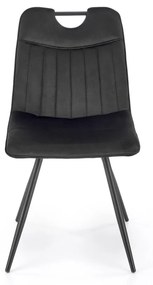 Scaun K521 velvet negru