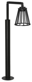 Stalp mediu LED pentru exterior design modern IP65 Carina negru