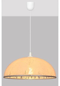 Lustră pe lanț CIRCLE 1xE27/15W/230V albă