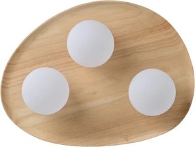 Osram - Plafonieră WOOD NEST 3xG9/5W/230V lemn de cauciuc