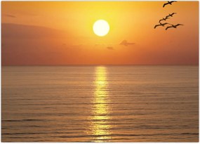 Tablou - Apus de soare peste ocean (70x50 cm)