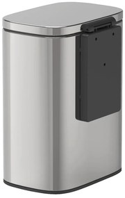 Coș de gunoi din inox Wenko Sare, argintiu