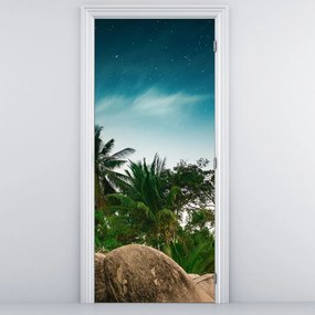 Fototapet pentru ușă - Palmieri (95x205cm)