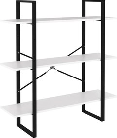 vidaXL Bibliotecă, alb, 100x30x105 cm, PAL