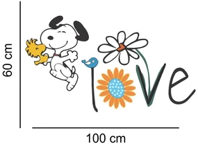 Sticker perete Snoopy - Love