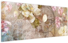 Tablou - Ornament de flori (120x50 cm)