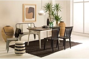 Covor elegant din iuta, realizat manual, DOON 200x250cm, negru 80901/00 TN