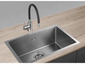 Concept BDC7138 - Baterie pentru chiuvetă cu pipă flexibilă, crom lucios/negru