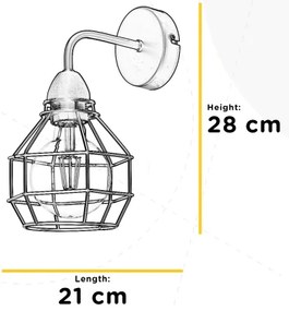 Aplică ONLI SPIDER 1xE27/15W/230V negru