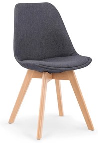 Scaun textil K303 gri inchis - H 83 cm