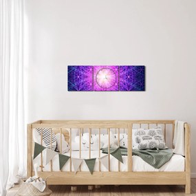 Tablou abstract (cu ceas) (90x30 cm)