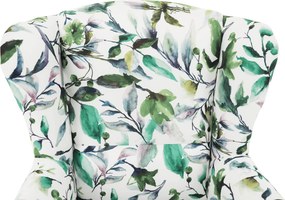 Fotoliu, material textil model frunze verzi, CHARLOT