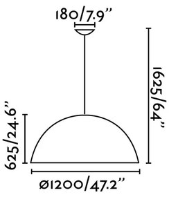 Pendul design XXL diametru 120cm Magma G 29789