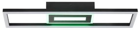 Brilliant-LED RGBW plafonieră cu dimmer BESSON LED/20W/230V 3000-6500K negru + telecomandă