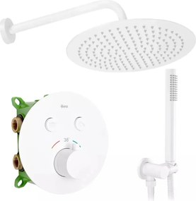 Sistem de dus incastrat Rea Lungo-Miler termostatic alb mat
