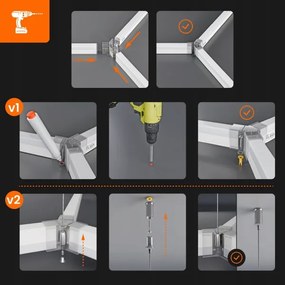 Plafonieră LED/192W/85-265V 4000K 298x209 cm CRI 90 IP54 albă
