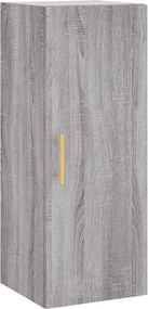 vidaXL Dulap montat pe perete, gri sonoma, 34,5x34x90 cm