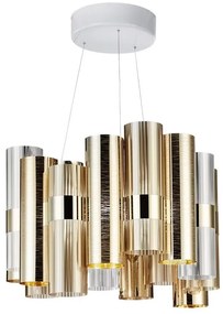 Lustra LED moderna design Art Deco realizata manual LA LOLLO M Gold