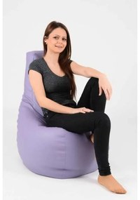 Fotoliu tip Scaun Sunlounger, Material Piele ecologica - Violet