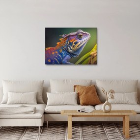 Tablou - Iguana colorată (70x50 cm)