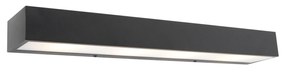 Aplică de perete alungită de design neagră 60 cm - Houx