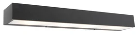 Aplică de perete alungită de design neagră 60 cm - Houx