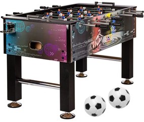 Masă de fotbal Leeds Cyber, 140x73x87 cm