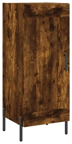 830457 vidaXL Servantă, stejar fumuriu, 34,5x34x90 cm, lemn compozit