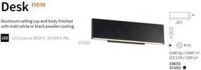 Aplica ambientala LED DESK AP2 NERO 173252 IDL