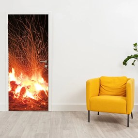 Fototapet pentru ușă - Foc (95x205cm)