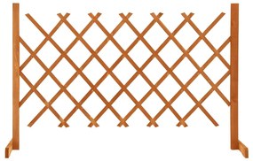 Gard cu zabrele de gradina, portocaliu, 120x90 cm, lemn de brad 1, Portocaliu, 120 x 90 cm