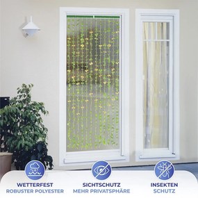 Draperie galbenă-verde 90x190 cm cu prindere la ușă Sunflowers – Maximex