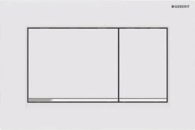 Geberit 115.883.JT.1 - Plăcuță de acționare Sigma30, 24,6 x 16,4 cm, alb/crom lucios