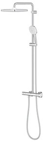 Coloana de dus Grohe Tempesta 250 Cube cu baterie termostatata crom lucios