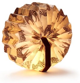 Veioză maro cu luminozitate reglabilă (înălțime 3,5 cm) Velvet Accordion – Gingko