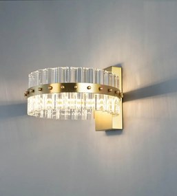 Aplica de perete LED design ambiental Half auriu