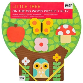 Petit Collage - Micutul copac, puzzle si set de joaca