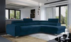 Coltar tapitat, extensibil, 278x92x205 cm, Laurence R02, Eltap (Culoare: Gri catifea / Paros 05)